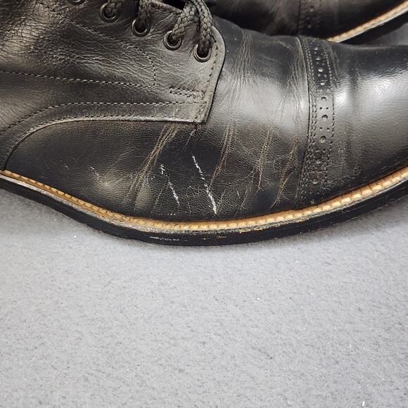 Stacy Adams Mens 9D Black Leather Lace Up Dress Boots Cap Toe main image 10